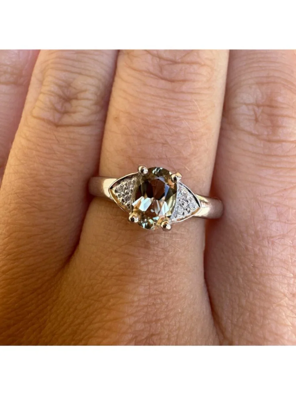 Rare 1ct Zultanite Ring Color Changing 14K Gold Certified Size 9 Natural Diamond - Picture 10 of 16